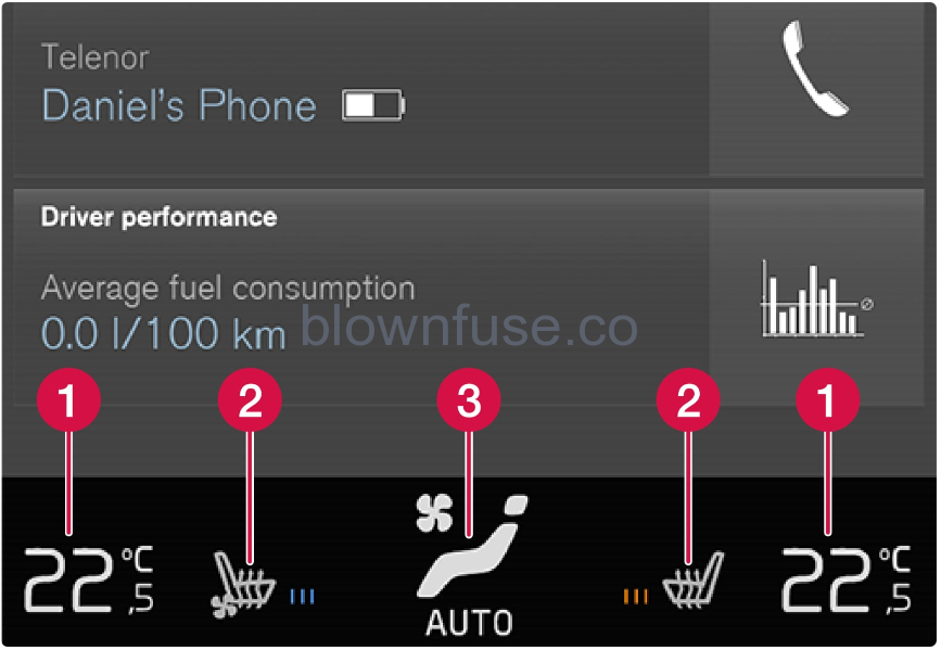 2022 Volvo S60 Climate system controls-Fig-02