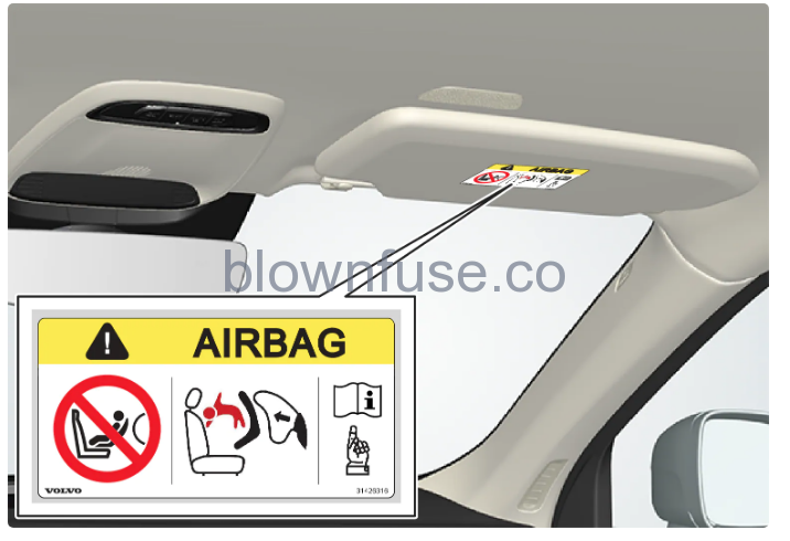 2023 Volvo XC40 Recharge Plug-in Hybrid Airbags fig 3
