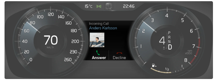 2023 Volvo XC40 Recharge Plug-in Hybrid Driver display fig 37