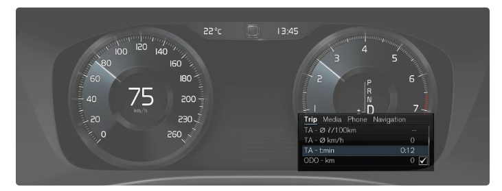 2023 Volvo XC40 Recharge Plug-in Hybrid Driver display fig 5