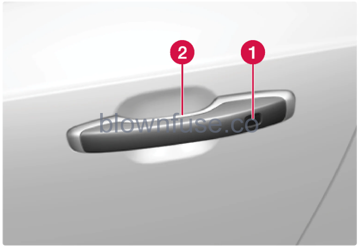 2023-Volvo-XC40-Recharge-Plug-in-Hybrid-Keyless-locking-and-unlocking-fig-4