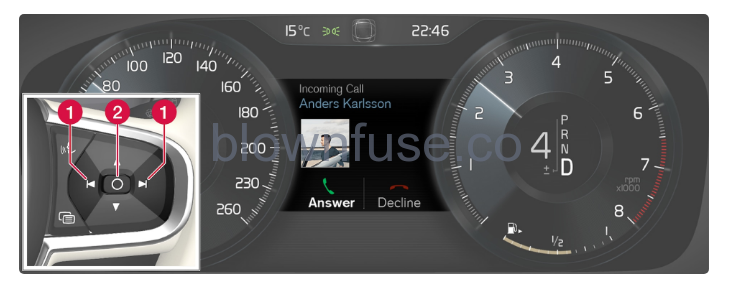 2023 Volvo XC40 Recharge Plug-in Hybrid Message handling fig 5