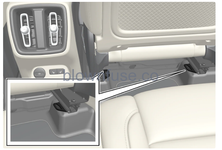 2023 Volvo XC40 Recharge Plug-in Hybrid Mounting points for child seats fig 2