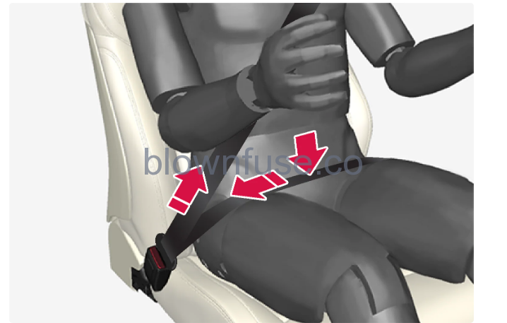 2023 Volvo XC40 Recharge Plug-in Hybrid Seatbelts fig 3