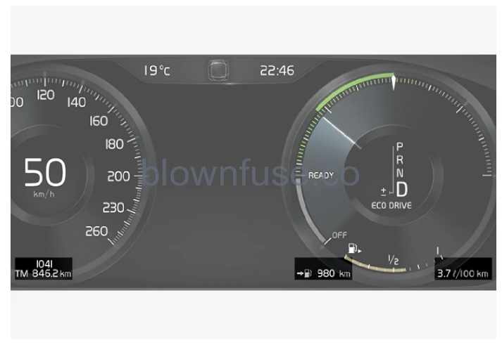 2023 Volvo XC40 Recharge Plug-in Hybrid Trip computer fig 1