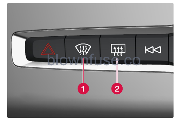 2023 Volvo XC40 Recharge Pure Electric Climate system controls FIG 1