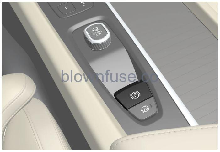 2023-Volvo-XC90-Recharge-Plug-in-Hybrid-Parking-brake-Fig-01