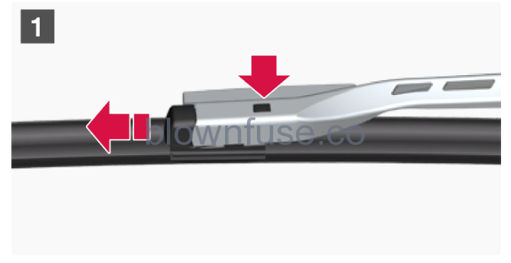 2023 Volvo XC90 Recharge Plug-in Hybrid Wiper blades and washer fluid fig 5