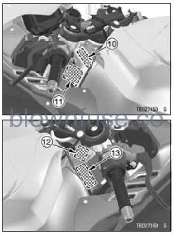 2022 Kawasaki NINJA ZX-10R Location of Labels-Fig- (6)