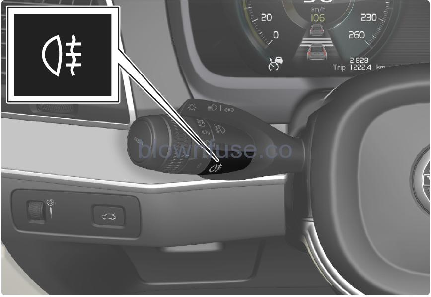 2022 Volvo XC40 Exterior lighting-Fig-09