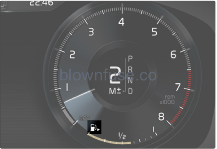 2022-Volvo-XC40-Your-Volvo-Gauges-and-indicators-in-driver-display-fig-1