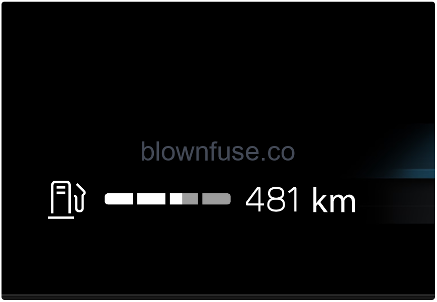 2022 XC60 Volvo Gauges and indicators in driver display-Fig-01