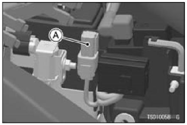 2022 Kawasaki Vulcan S Location of DFI System Diagnostic Connector-Fig-01