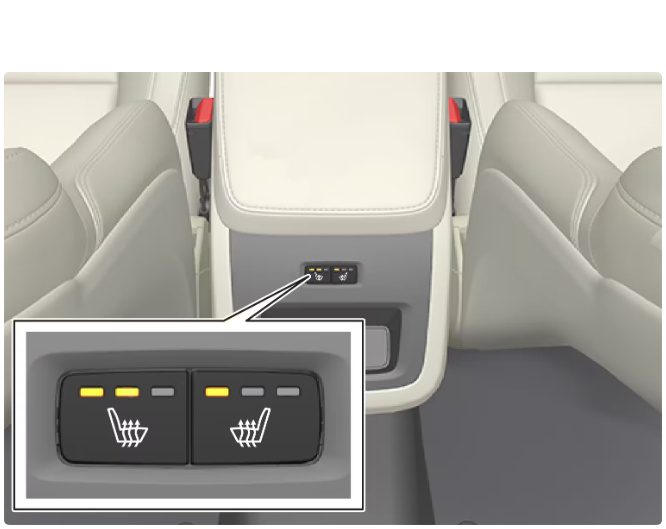 2022 Volvo S90 Recharge Plug-in Hybrid Climate controls for rear seat-Fig-01