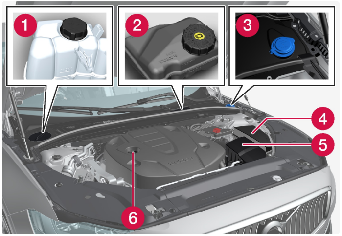 2022 Volvo S90 Recharge Plug-in Hybrid Engine compartment-Fig-05