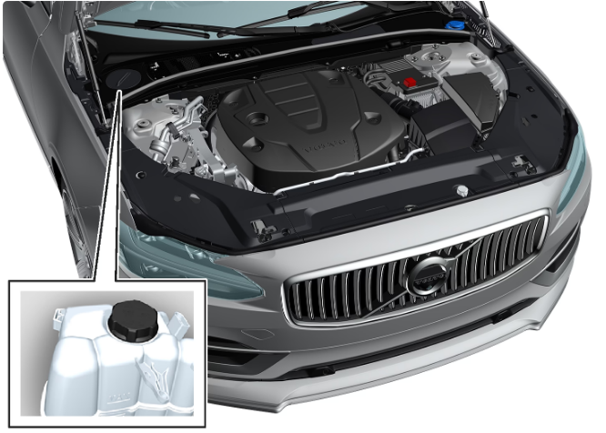 2022 Volvo S90 Recharge Plug-in Hybrid Engine compartment-Fig-07