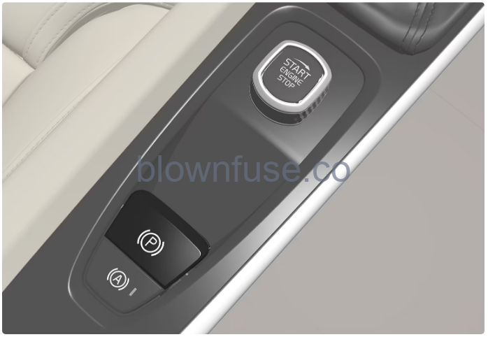 2022 Volvo S90 Recharge Plug-in Hybrid Parking brake-Fig-01