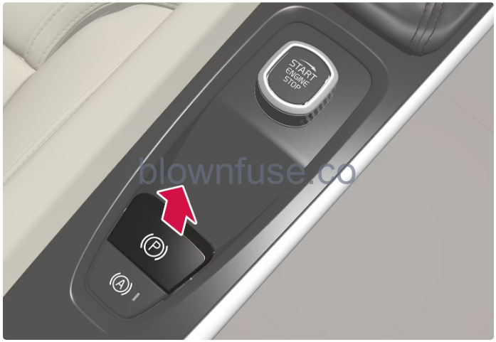 2022 Volvo S90 Recharge Plug-in Hybrid Parking brake-Fig-02