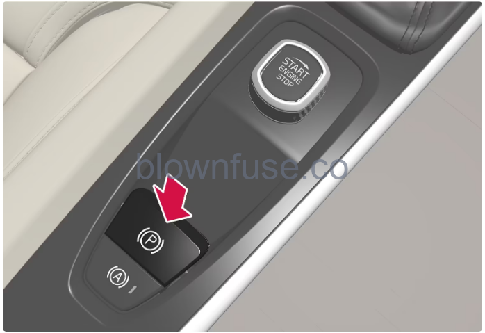 2022 Volvo S90 Recharge Plug-in Hybrid Parking brake-Fig-04