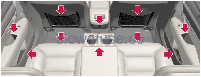 2022 Volvo S90 Recharge Plug-in Hybrid Storage and passenger compartment-Fig-03