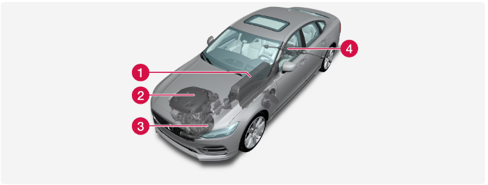 2022 Volvo S90 Recharge Plug-in hybrid drive system-Fig-01