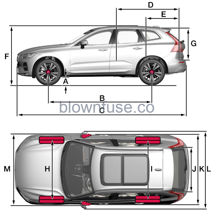 2022-XC60-Volvo-Dimensions-and-weights-fig-1
