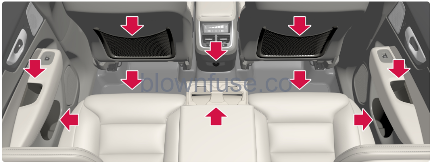 2022 XC60 Volvo Storage and passenger compartment-Fig-03