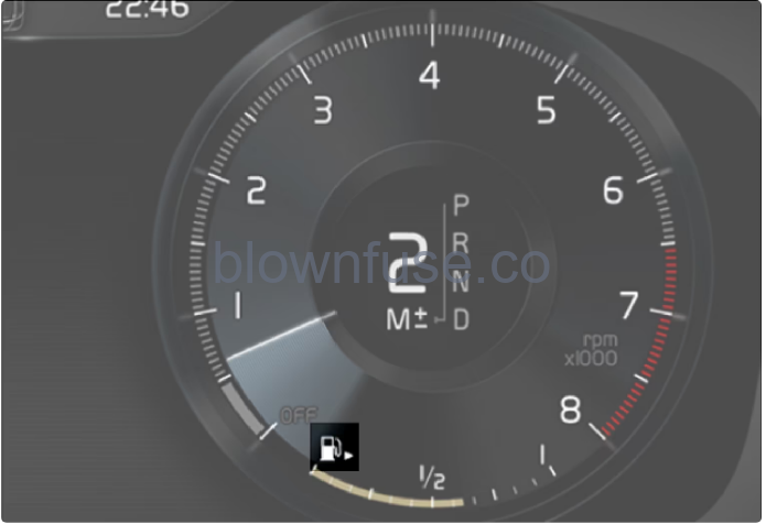 2022-XC90-Volvo-Gauges-and-indicators-in-driver-display-fig-1