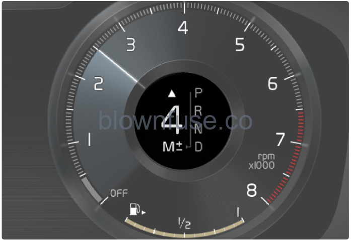 2022-XC90-Volvo-Gauges-and-indicators-in-driver-display-fig-5